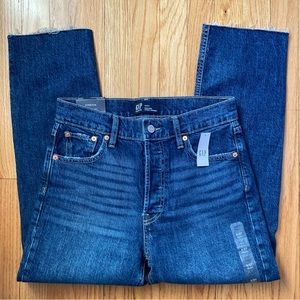 Gap high rise cheeky straight jeans